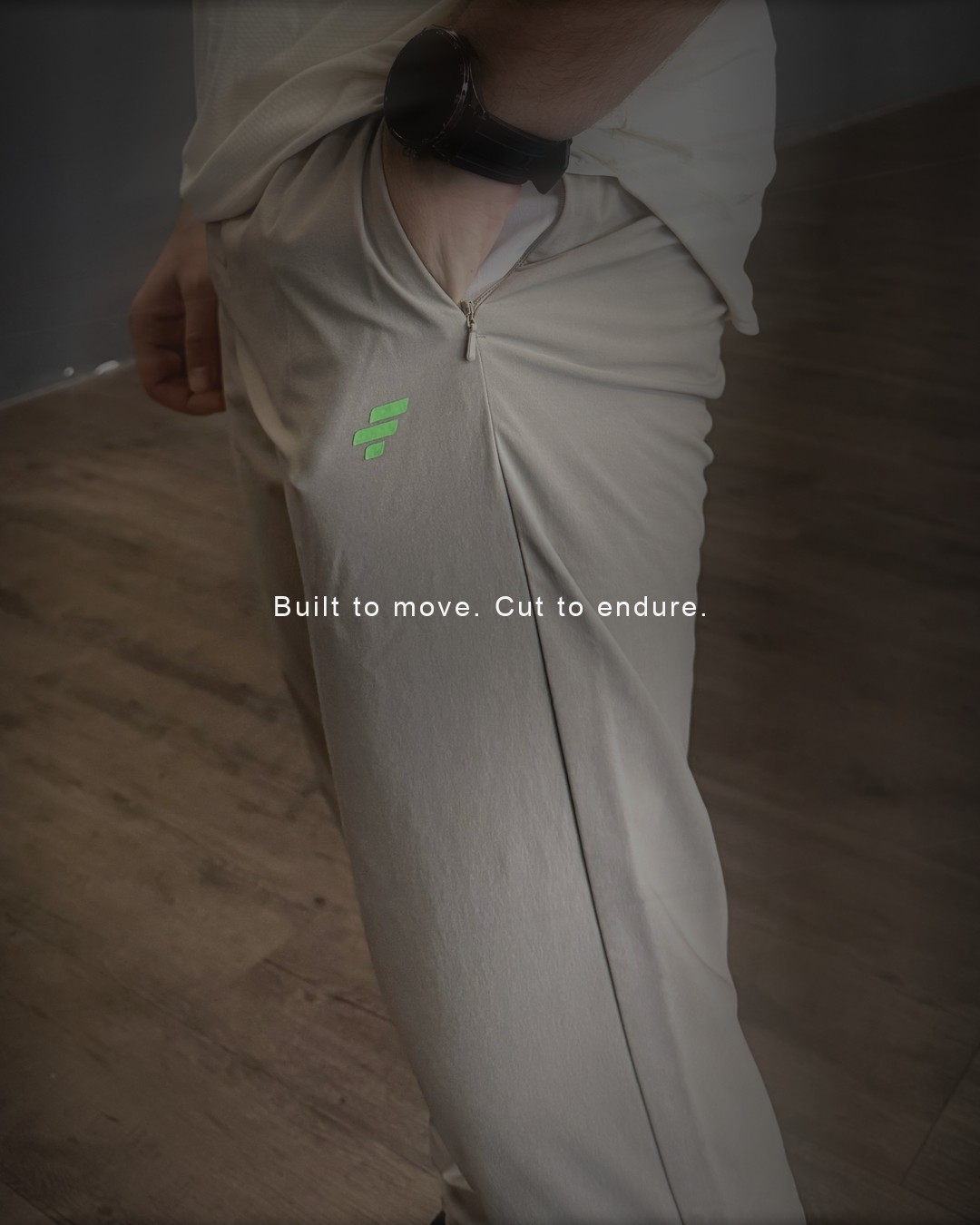 FTHUN training trouser pocket and logo teaser